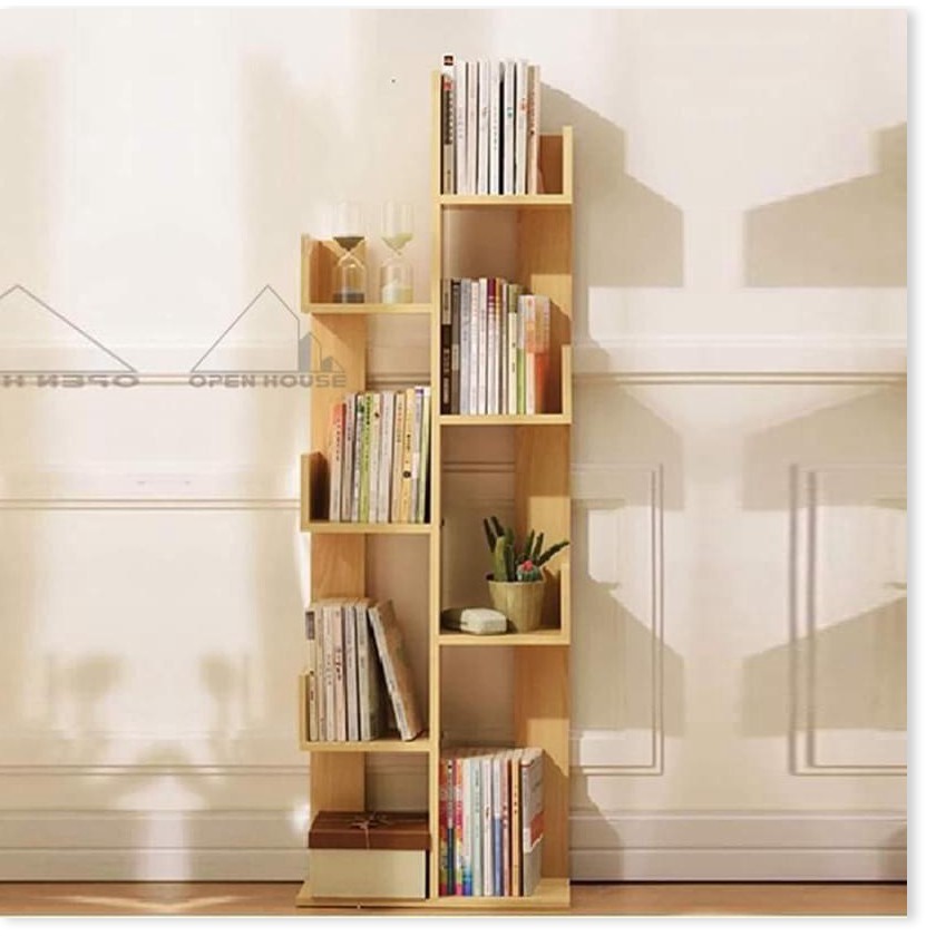 KỆ SÁCH HÌNH CÂY - KỆ SÁCH GỖ XƯƠNG RỒNG 8 NGĂN (GIÁ TẠI XƯỞNG)