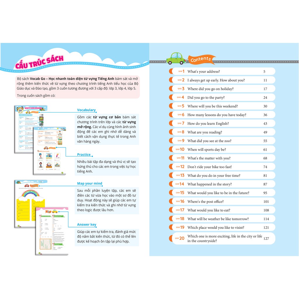 Sách - Vocab Go Học nhanh toàn diện từ vựng Tiếng Anh 5 MEGATH9525