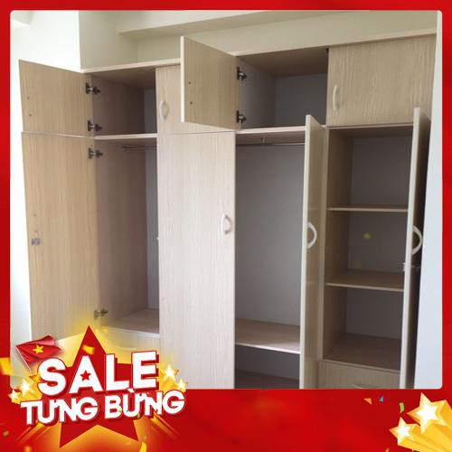 Free ship Tủ nhựa 4 cánh có tầng chăn màn sang trọng Nội thất Bích Ngọc | BigBuy360 - bigbuy360.vn