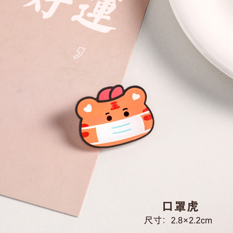 Ghim Cài Áo Hình Chú Hổ Hoạt Hình Dễ Thương