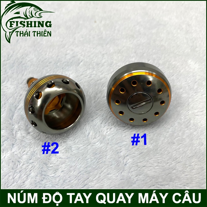 Núm Kim Loại Dùng Độ Cho Tay Quay Máy Câu Cá Đứng