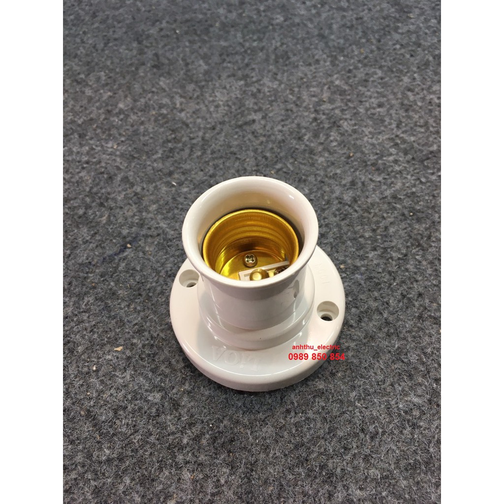 Đui đèn xoáy E27 chính hãng LiOA (DDX45 và DDX90)