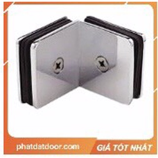 (Free Ship)-Kẹp Kính Kính 90 Độ, Kẹp Kính Kép Cho Lan Can Cầu Thang Vá CABIN Tắm