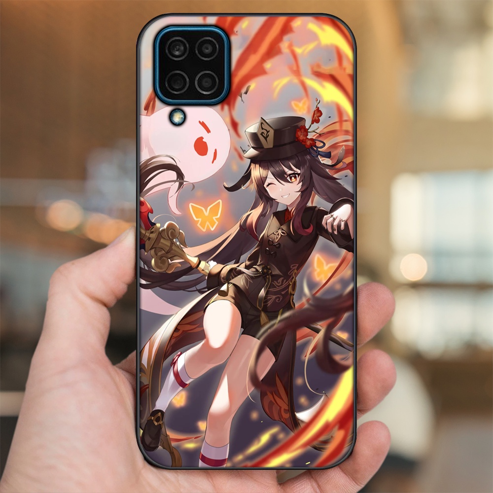 Ốp lưng Samsung M32, M33, M53, M62 viền đen in hình Hutao Genshin Impact