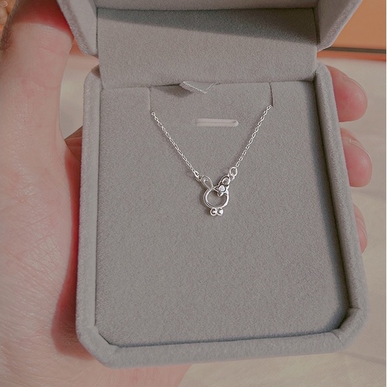 Dây chuyền vòng cổ nữ bạc s925 mặt thỏ đáng yêu Cá jewelry DC175
