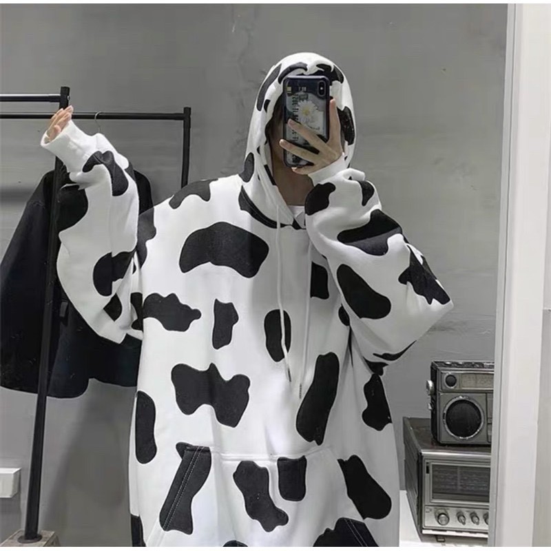 HÀNG CAO CẤP -  💖 MẪU HÓT 💖 Áo hoodie bò sữa unisex form rộng họa tiết bò sữa cực đẹp thời trang năng động, Áo Bò Sữa 