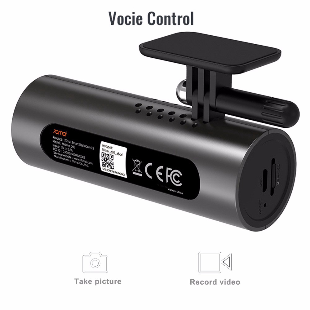 Máy quay hành trình Xiaomi 70mai 1080P HD hồng ngoại size nhỏ | BigBuy360 - bigbuy360.vn