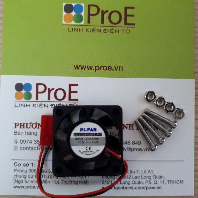 Quạt mini DC - 5V 0.2A Raspberry Pi | BigBuy360 - bigbuy360.vn