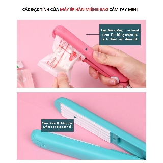 Máy hàn/ép miệng túi miệng bao mini cầm tay