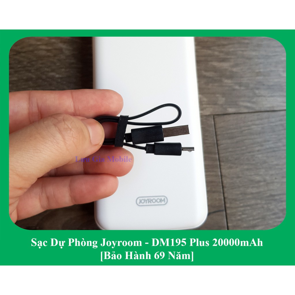 SẠC DỰ PHÒNG CHÍNH HÃNG 20000 mAh JOYROOM D-M195 PLUS - Bảo hành 69 năm