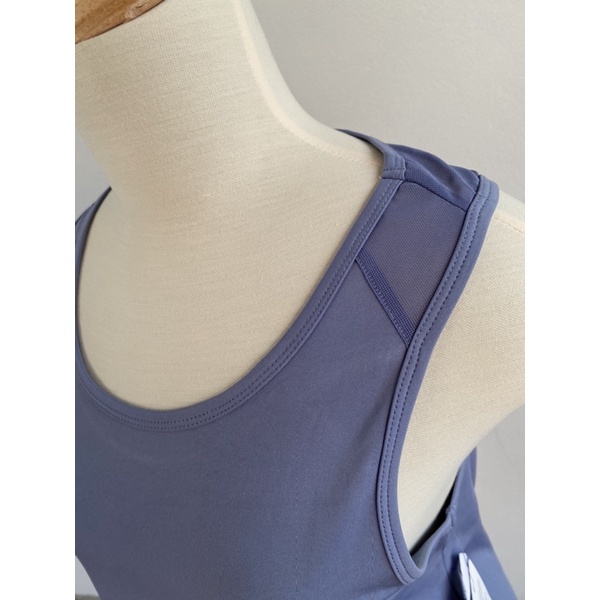 Tank Acore dáng ngắn Blue xuất xịn