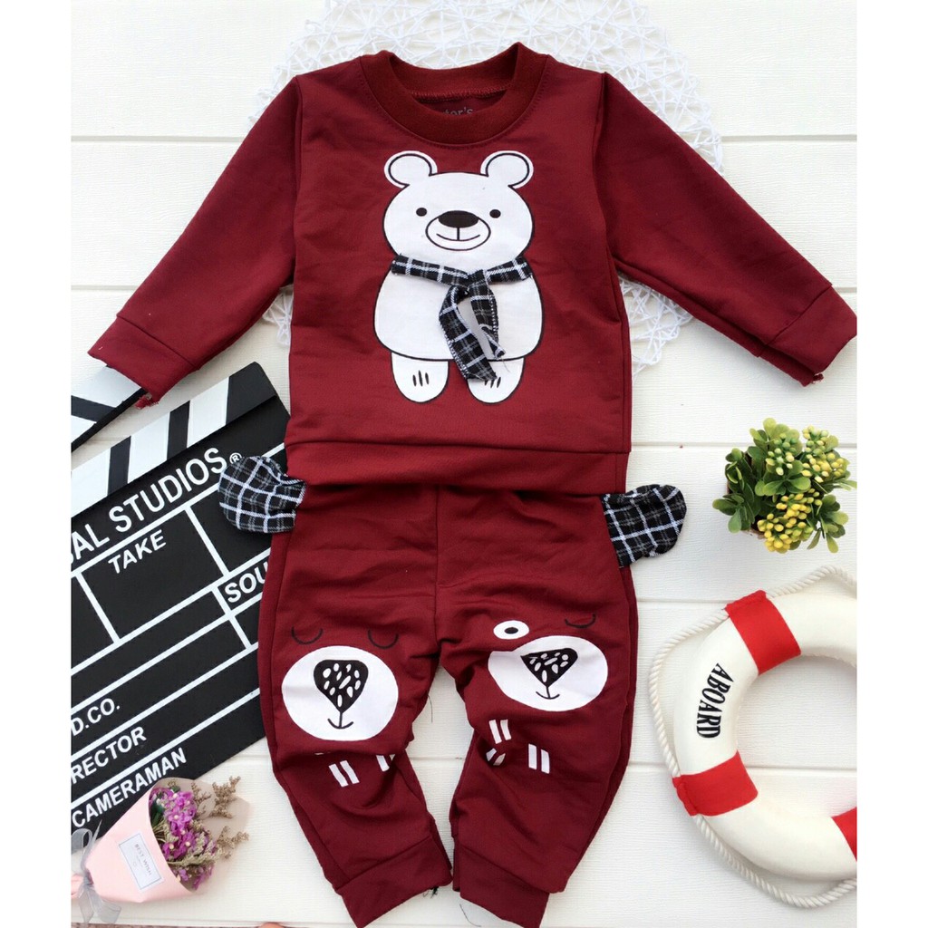 COMBO 2 BỘ GẤU CHO BÉ TRAI/GÁI SIZE 6-16KG (MIỄN PHÍ TRẢ LẠI TRONG 7 NGÀY)