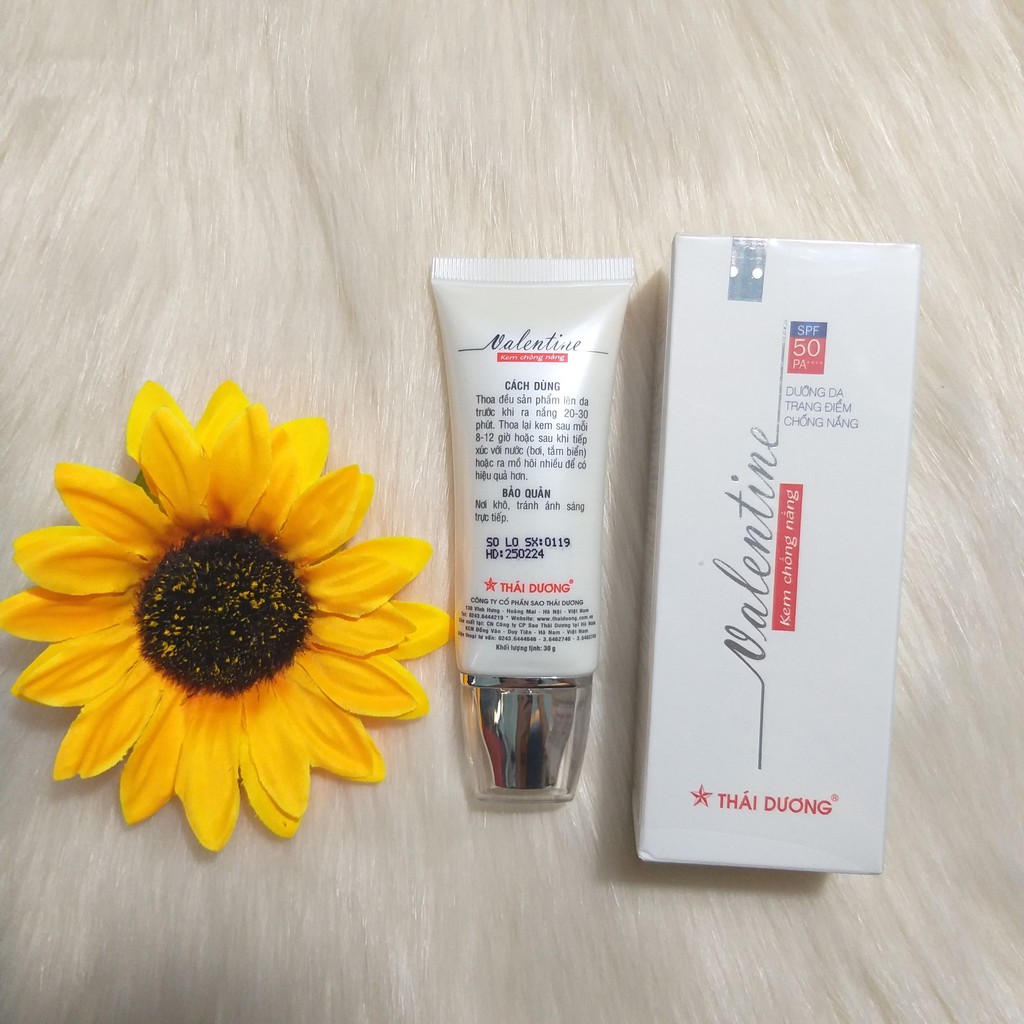 KEM CHỐNG NẮNG VALENTINE SPF 50 - 30G