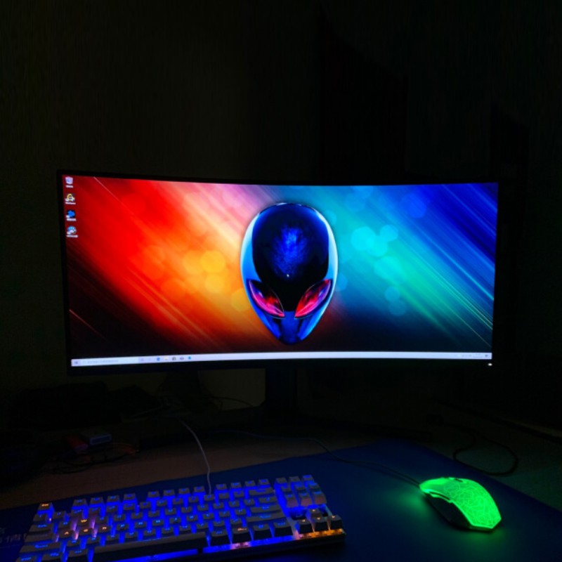 Màn hình gaming  144hz Xiaomi hiển thị 34 inch quasi 4K cong 144Hz chơi game 21: 9 mới 100%