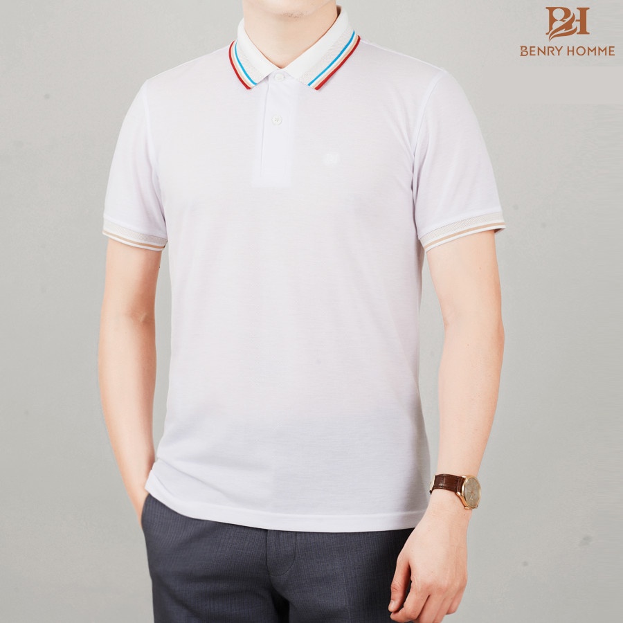 Áo Polo nam đẹp Benry Homme, Chất liệu vải từ gỗ tuyết tùng, Bền, Thoáng mát, chống bai phom PL2833