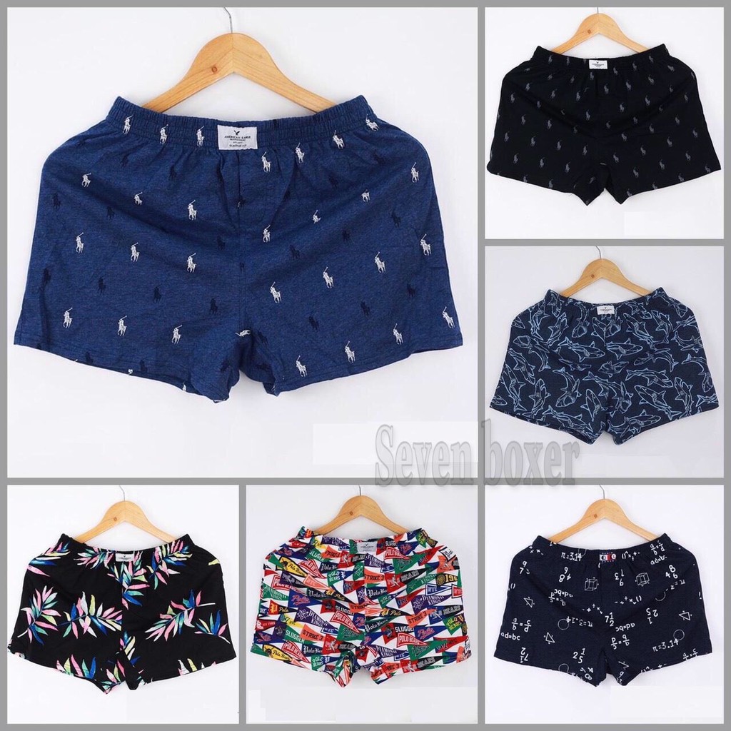 Quần đùi nam thun cotton mặc ngủ thoải mái SEVEN BOXER (BIG SIZE)