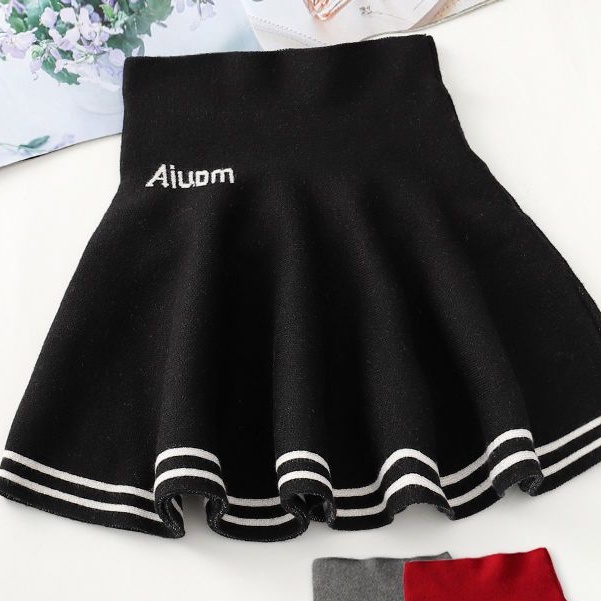 Mới Chân Váy Dệt Kim Xếp Ly Sọc Xinh Xắn Dành Cho Bé Gái