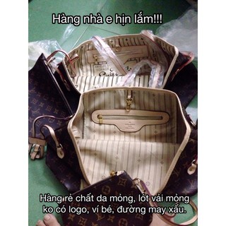 Set túi Neverfull kèm ví chất đẹp