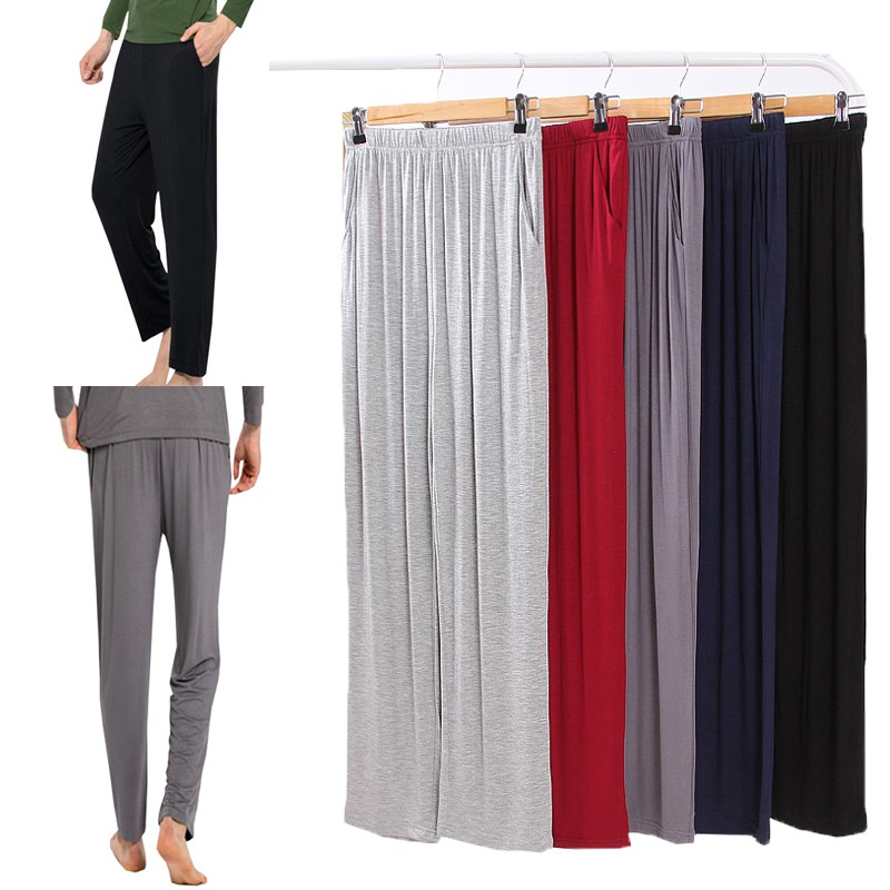 Quần Cotton Dài Dáng Rộng Lưng Thun Co Giãn Có Túi Màu Đen / Xám / Xám Cỡ Lớn L-4XL Thời Trang Tập Yoga / Thể Thao Cho Nam