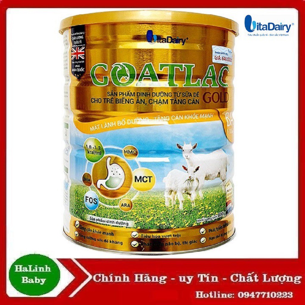 Sữa Dê goatamil BA mẫu mới (800g) Goatlac gold BA