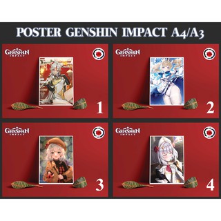 Postcard Cao Cấp - Poster Genshin Impact Set 3