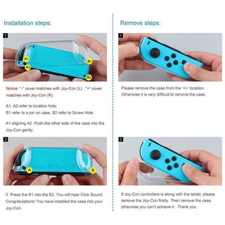 CASE ỐP TRONG SUỐT NINTENDO SWITCH MẪU 2019