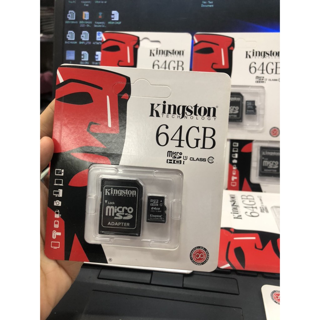 Thẻ nhớ 32GB/64GB Kingston MicroSD Class 10 (Kèm Adapter) - Bảo hành 5 năm!