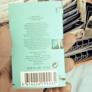 Vial nước hoa Tiffany & Co Eau de Parfum