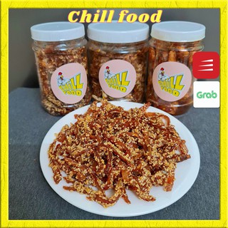 Cá Bò Da Rim Mè Chillfood (Loại Ngon) Hộp 200g, Cá Bò Da Rim Mè Ăn Liền, Đồ Ăn Vặt Ngon Rẻ
