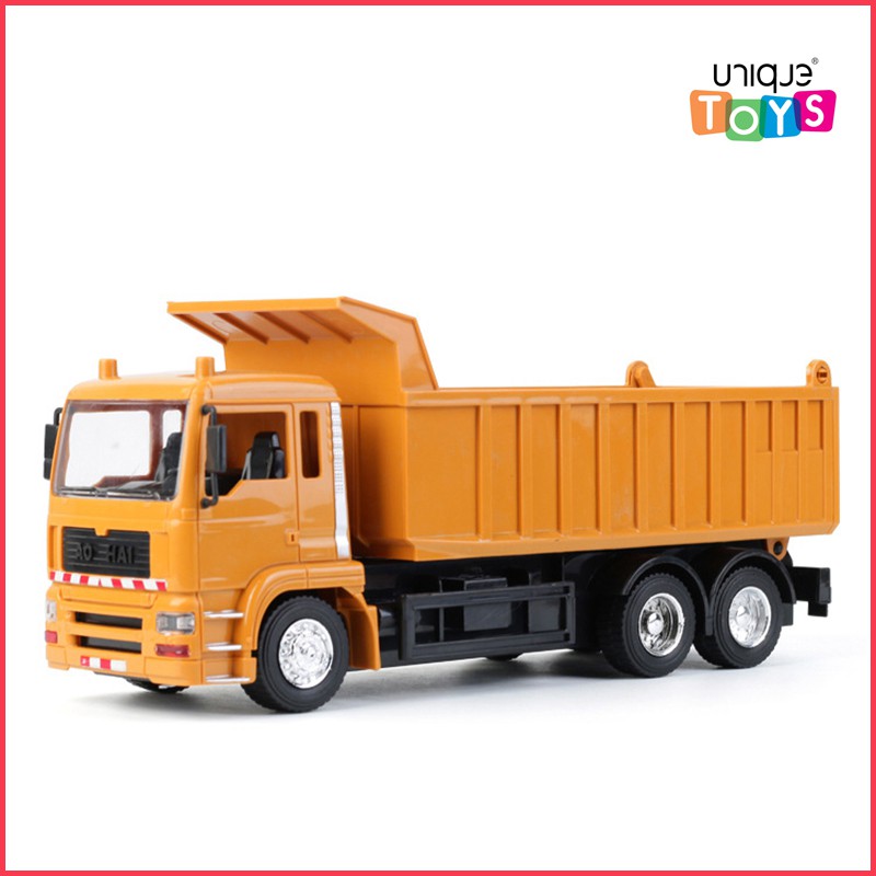 Xe Công Trình, Xe Ben Điều Khiển Từ Xa, Cấu Tạo Hợp Kim - Pin sạc, Nâng - Hạ Ben