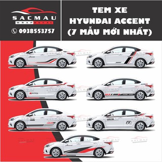 TEM XE HYUNDAI ACCENT (7 MẪU MỚI NHẤT)