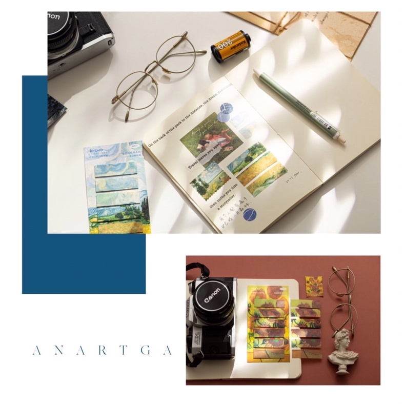 Giấy note ghi chú hoạ tiết Van Gogh