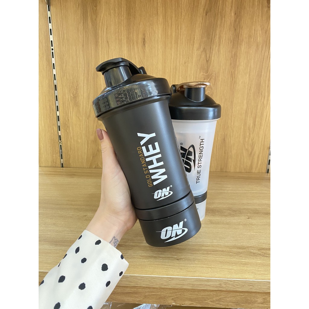 Bình Lắc Shaker Tập Gym 1 Ngăn 2 Ngăn 3 Ngăn