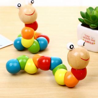 Con sâu gỗ đồ chơi gỗ an toàn cho bé