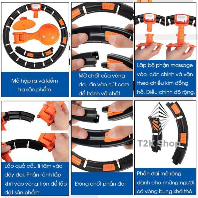 Vòng lắc bụng thông minh Loki sport, vòng lắc eo giảm mỡ thừa - Soleil care