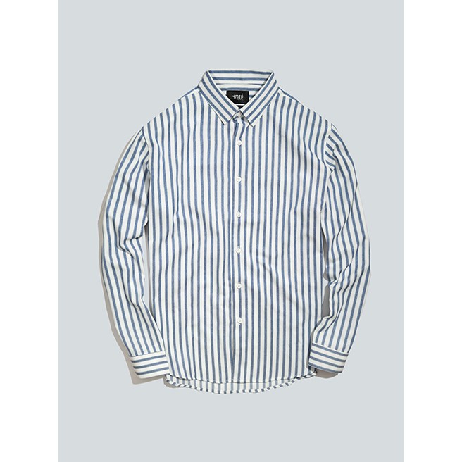 Áo sơ mi nam kẻ sọc 4MEN SM067 dài tay, cổ Đức, vải Oxford và Cotton mềm, nhẹ, bền, thoáng mát | BigBuy360 - bigbuy360.vn