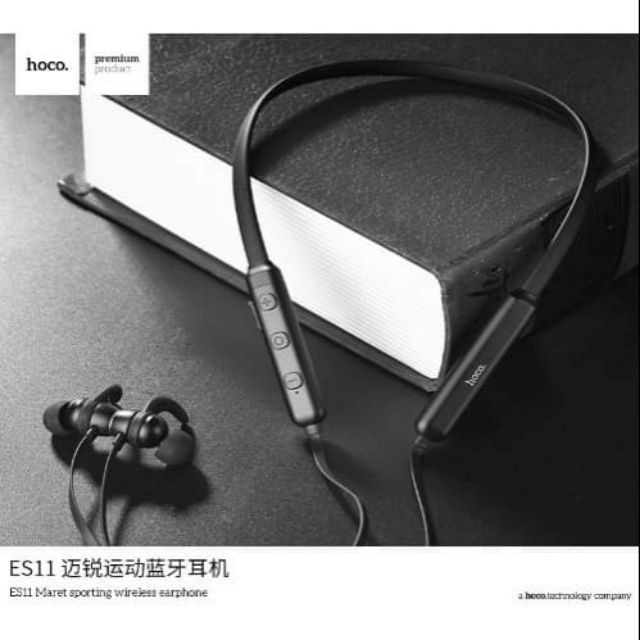 Tai nghe Bluetooth Hoco ES11 với thời gian nghe nhạc lên đến 6 giờ, thiết kế kháng nước, có dây dành riêng cho thể thao