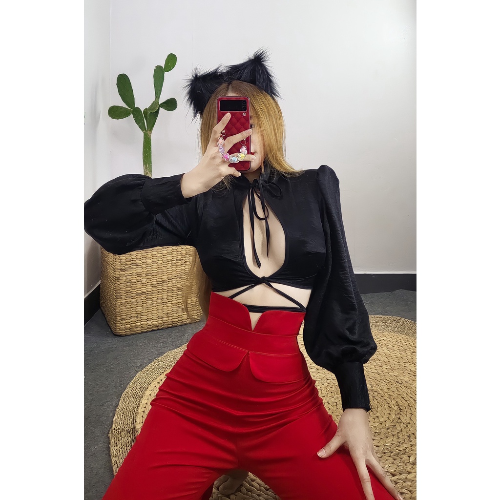 LOLITA PANTS: Quần LOLITA dáng Loe/ Suông by JAN SEC