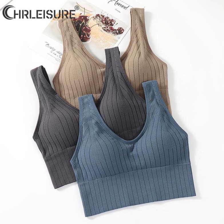 Áo Ngực Thể Thao Chất Liệu Cotton Mềm Không Gọng Chống Sốc B9