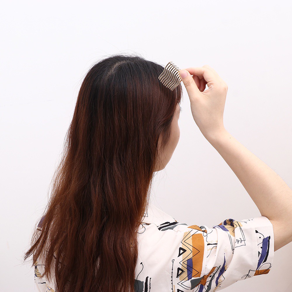 (Hàng Mới Về) Lược Cài Tóc Bằng Hợp Kim Đính Ngọc Trai Thời Trang Dành Cho Nữ Mihan1