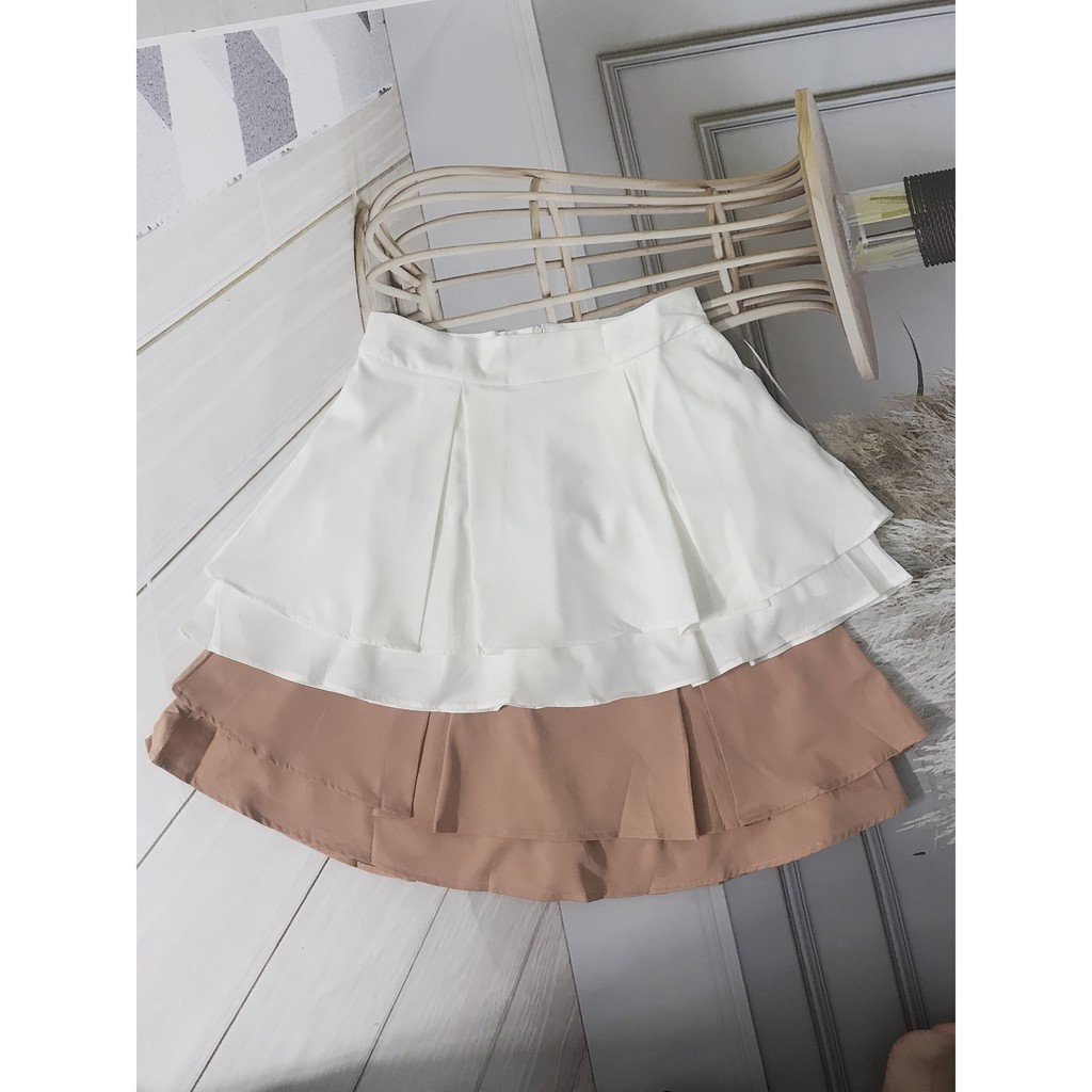 Chân Váy Ngắn Xếp Ly Chữ A Entyty, Chân Váy Tennis Xếp Li Chữ A Công Sở 2 tầng | BigBuy360 - bigbuy360.vn