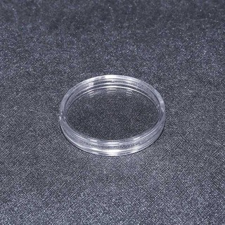 Round Coin Box Holder Plastic Storage Display Organize Cases