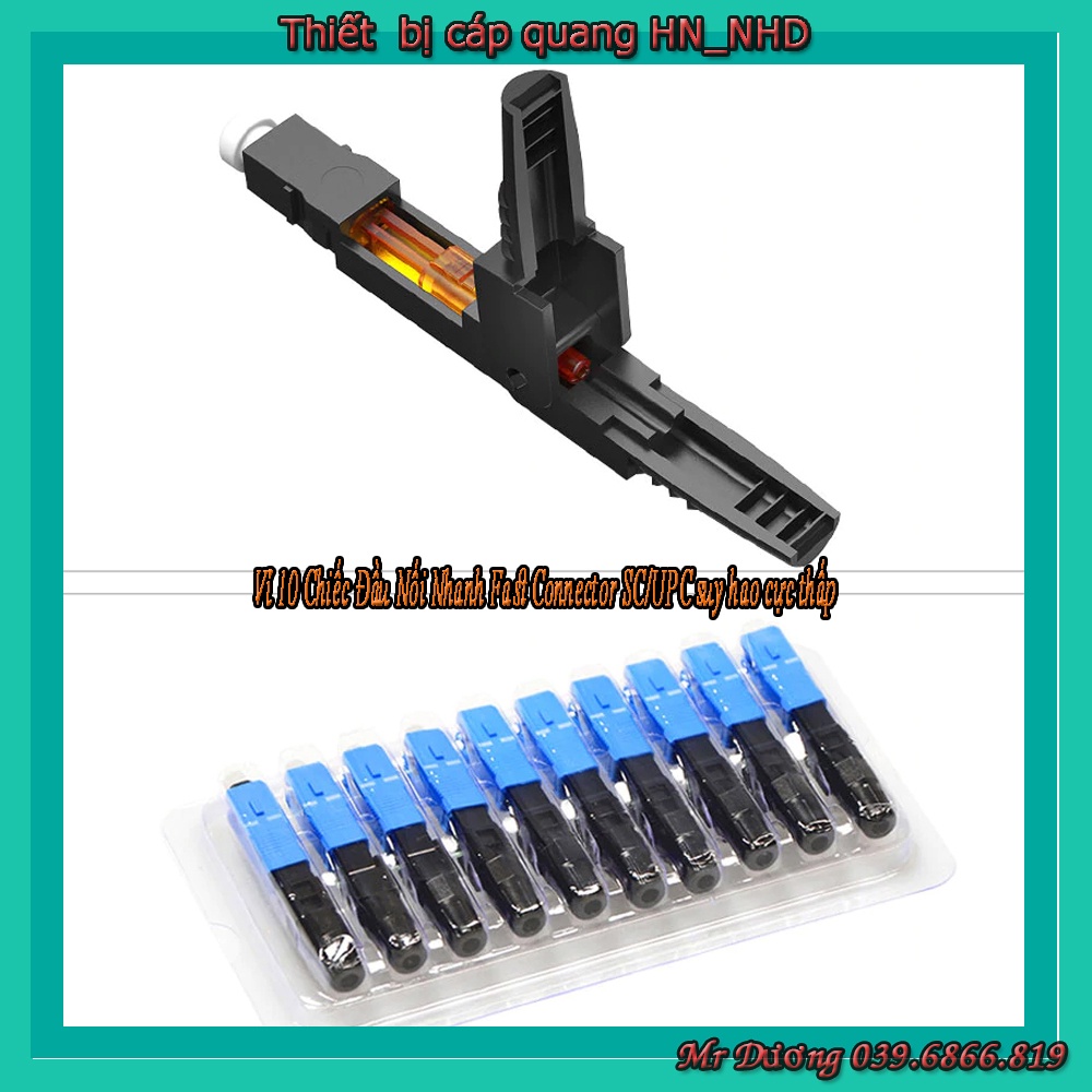 Vỉ 10 Chiếc Đầu Nối Nhanh Fast Connector SCUPC
