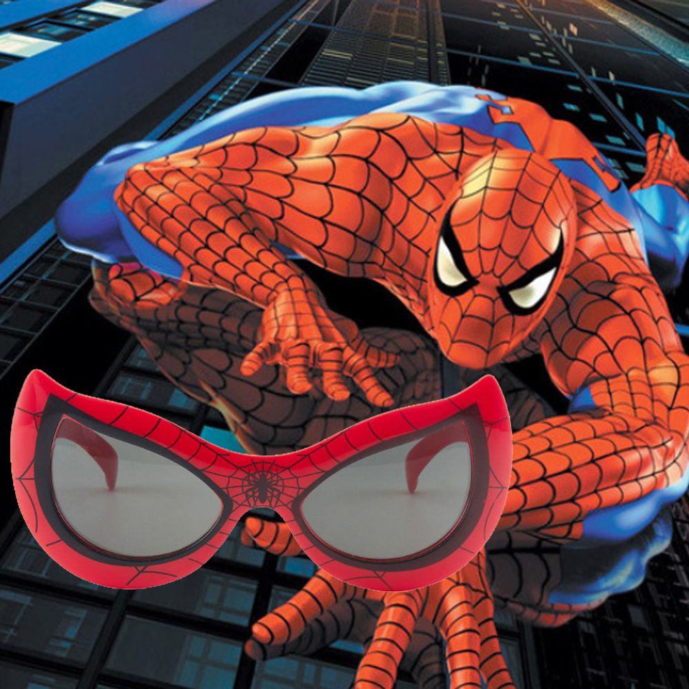 Kính mát chống tia UV hình người nhện hoạt hình vui nhộn sáng tạo cho bé