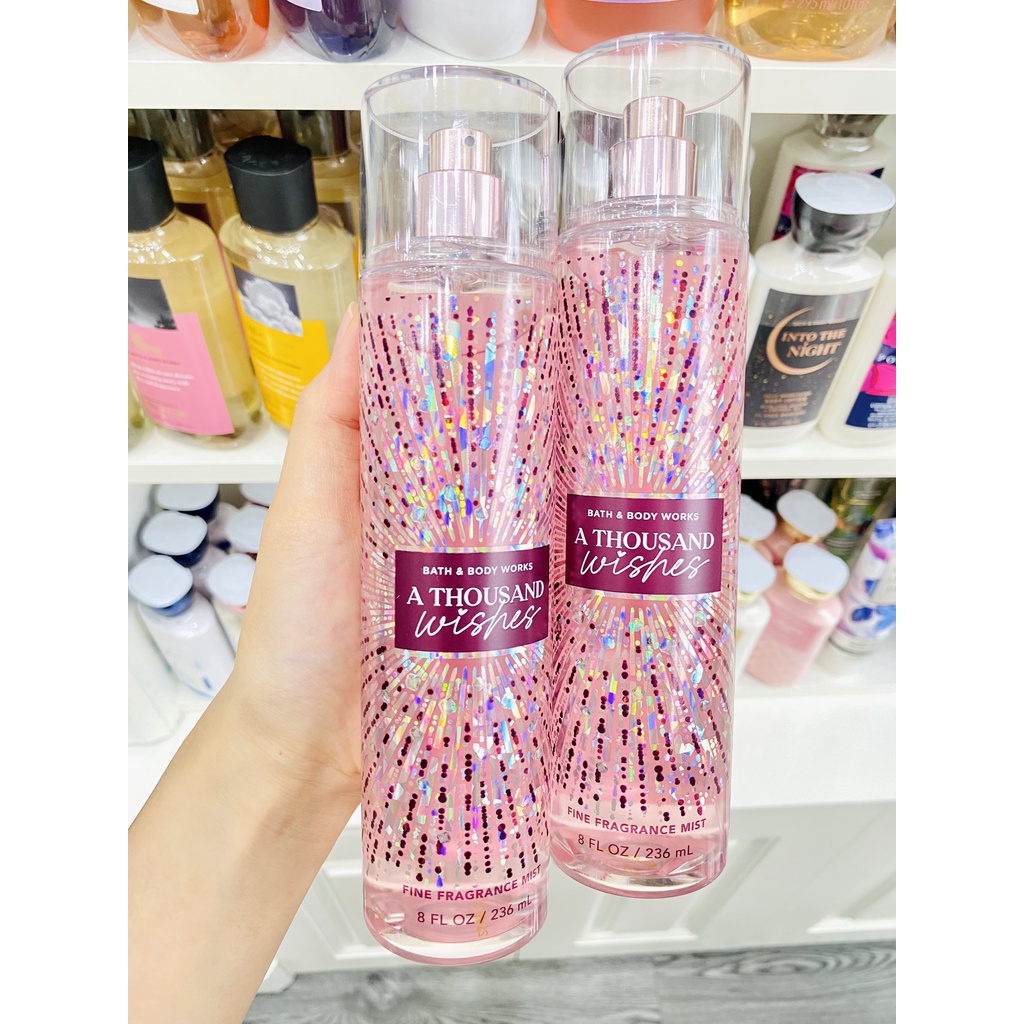Xịt Thơm Body Nước Hoa Body Mist Khử Mùi Cơ Thể Bath And Body Works Full Size 236ml - A THOUSAND WISHES