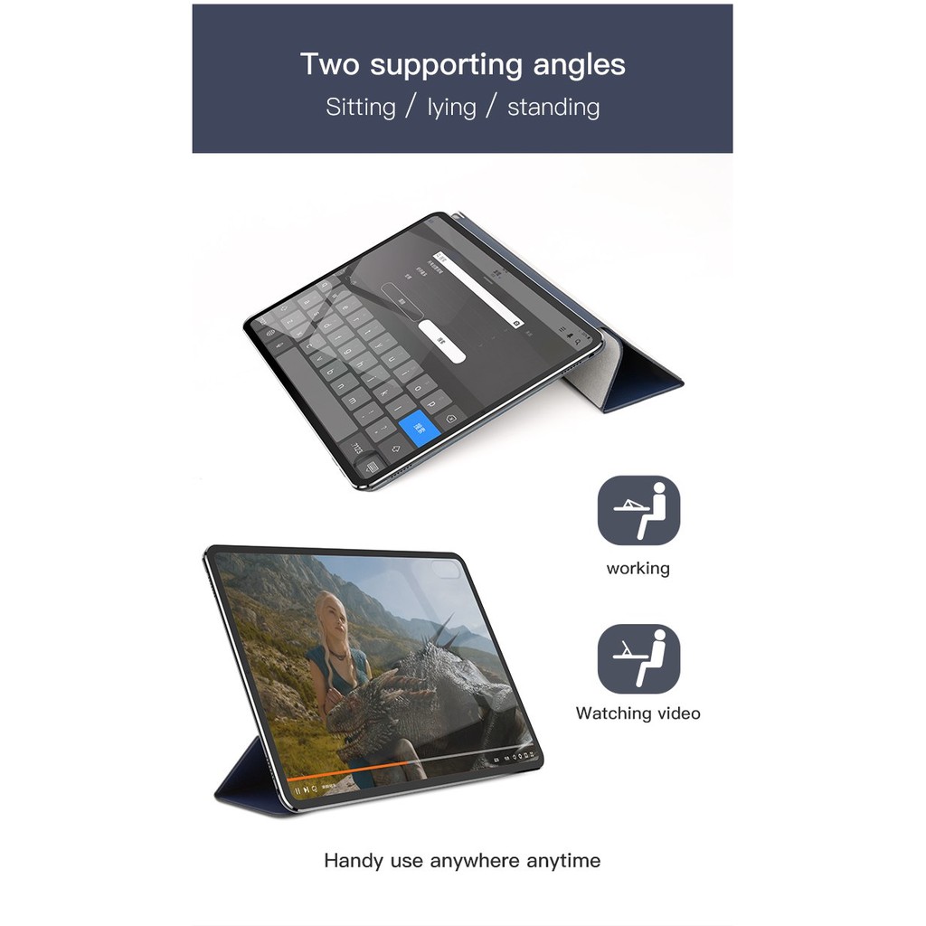 Bao da Baseus Simplism Y-Type Leather cho iPad Pro 11/12.9 inch(2018) | BigBuy360 - bigbuy360.vn