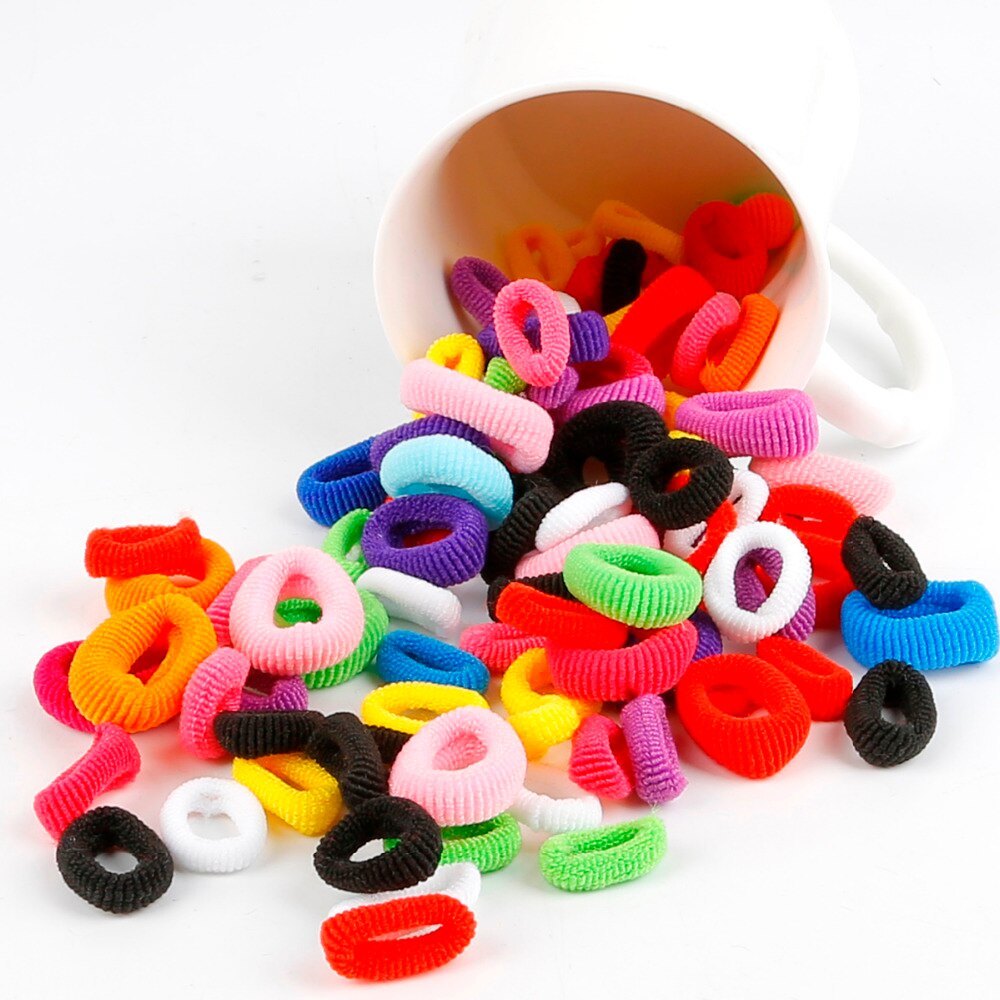 Dây Buộc Tóc Cao Su Mềm Co Giãn Nhiều Màu Sắc Ngọt Ngào Đơn Giản Cho Bé Gái