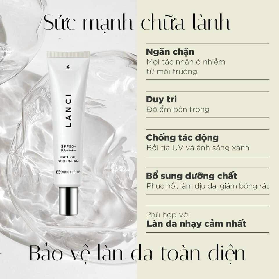 Kem Chống Nắng Lanci Sun Cream SPF50+ PA++++ mẫu mới 30ml