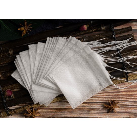 Combo 100 Túi lọc trà, cà phê - vải không dệt có dây rút - Túi lọc nhiều kích thước - Phukientuiloc | BigBuy360 - bigbuy360.vn