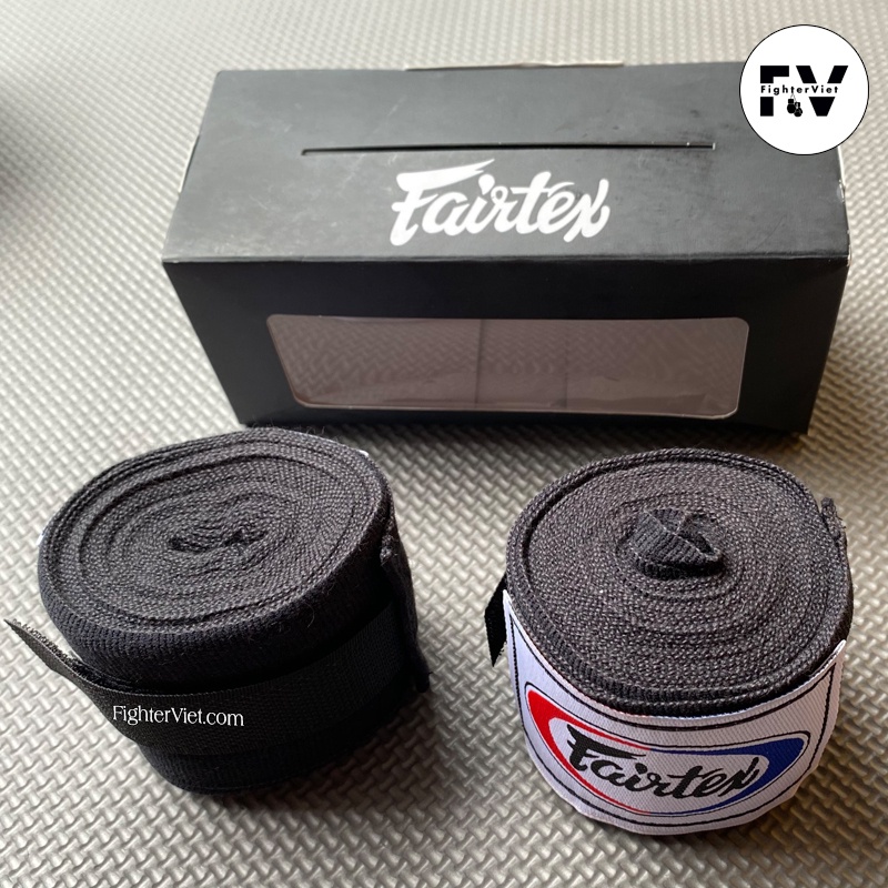 Băng Quấn Tay Handwraps Fairtex 4,5m Đen băng Đa Cao Cấp